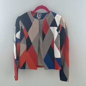 Geometric Multicolor Women's Jacket